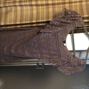 Gray/purple lace dress. H&M size 2/4